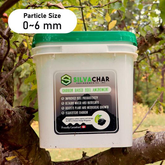 Silvachar Biochar – 10L Bucket (0–6mm) | Fall Soil Prep & Compost Booster