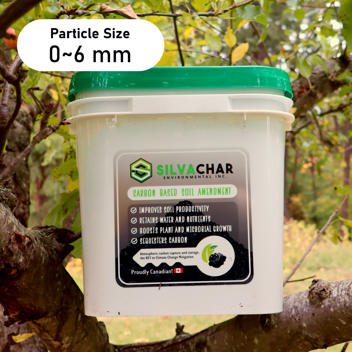 All-Purpose Biochar 10L bucket 0–6 mm for compost and soil preparation by SilvaChar