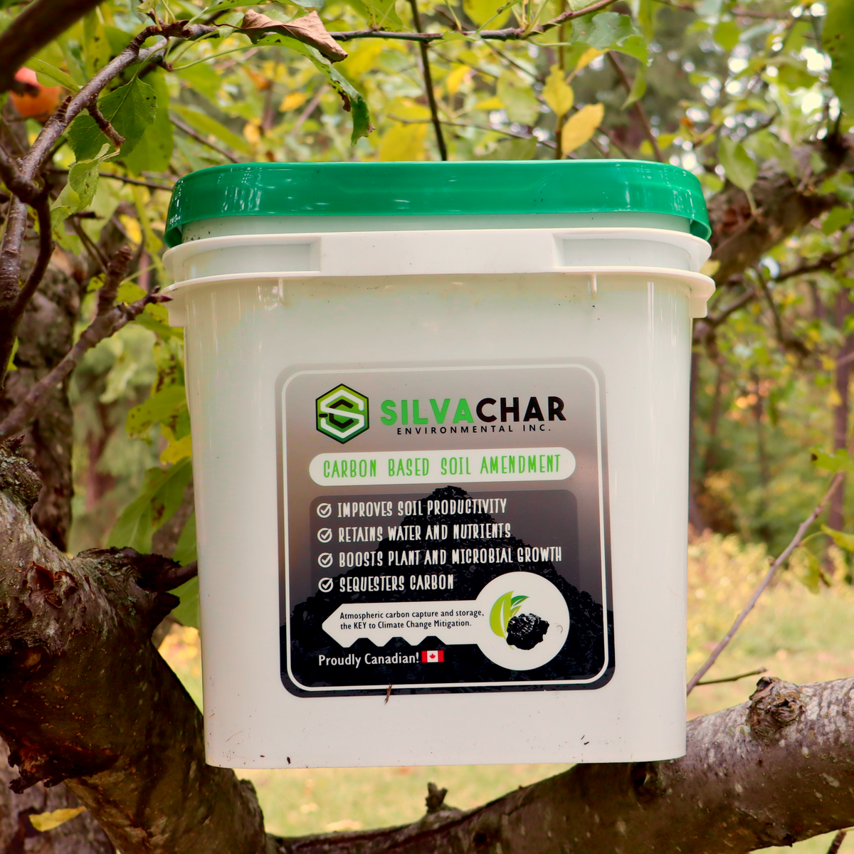 Biochar 10L bucket for lawns and gardens by SilvaChar