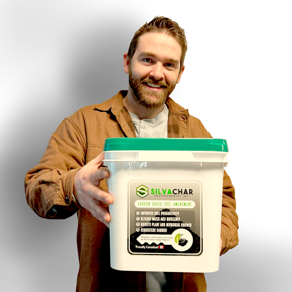 Biochar 10L bucket for lawns and gardens by SilvaChar