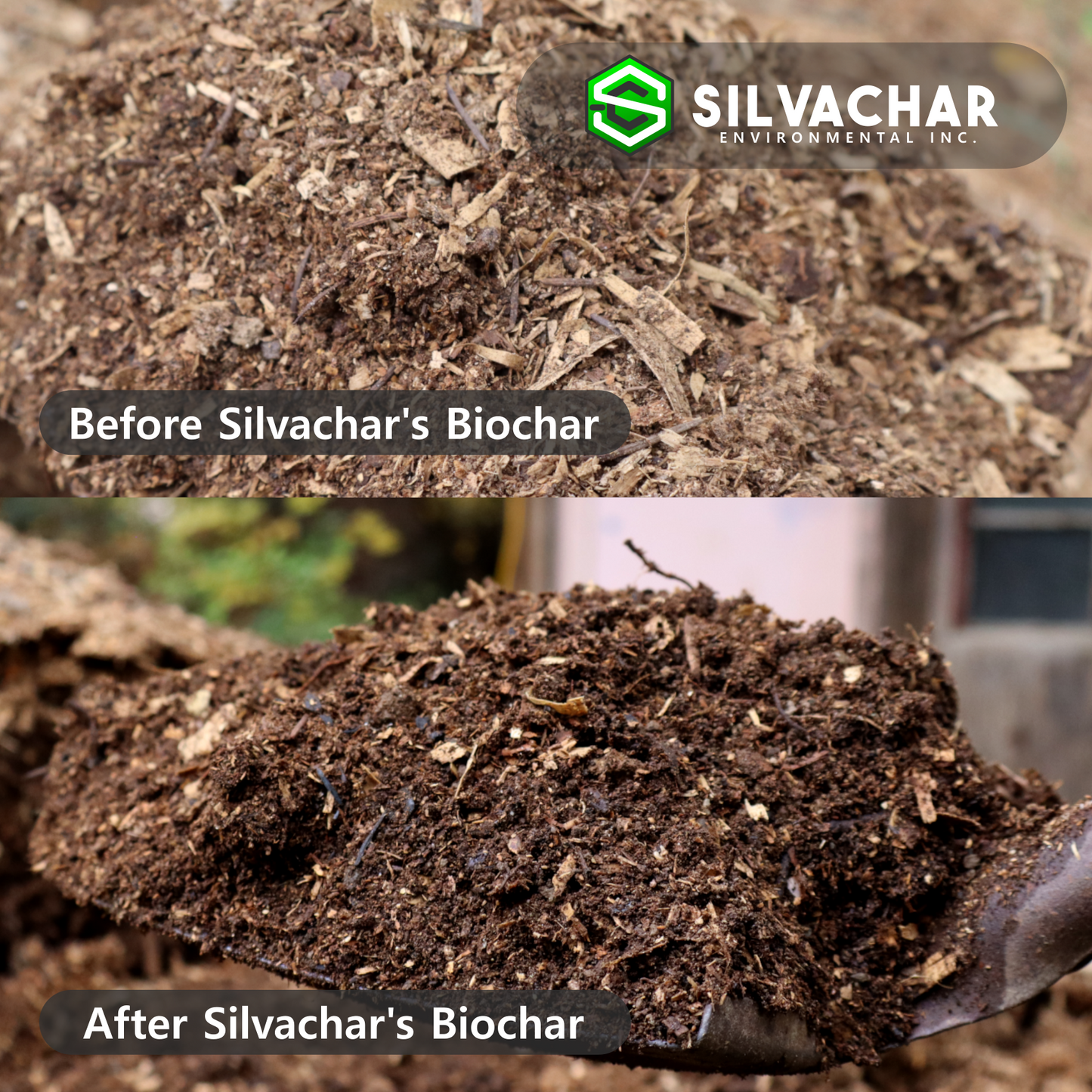 5 PACK Biochar Bags - Perfect for house plants and small gardens.