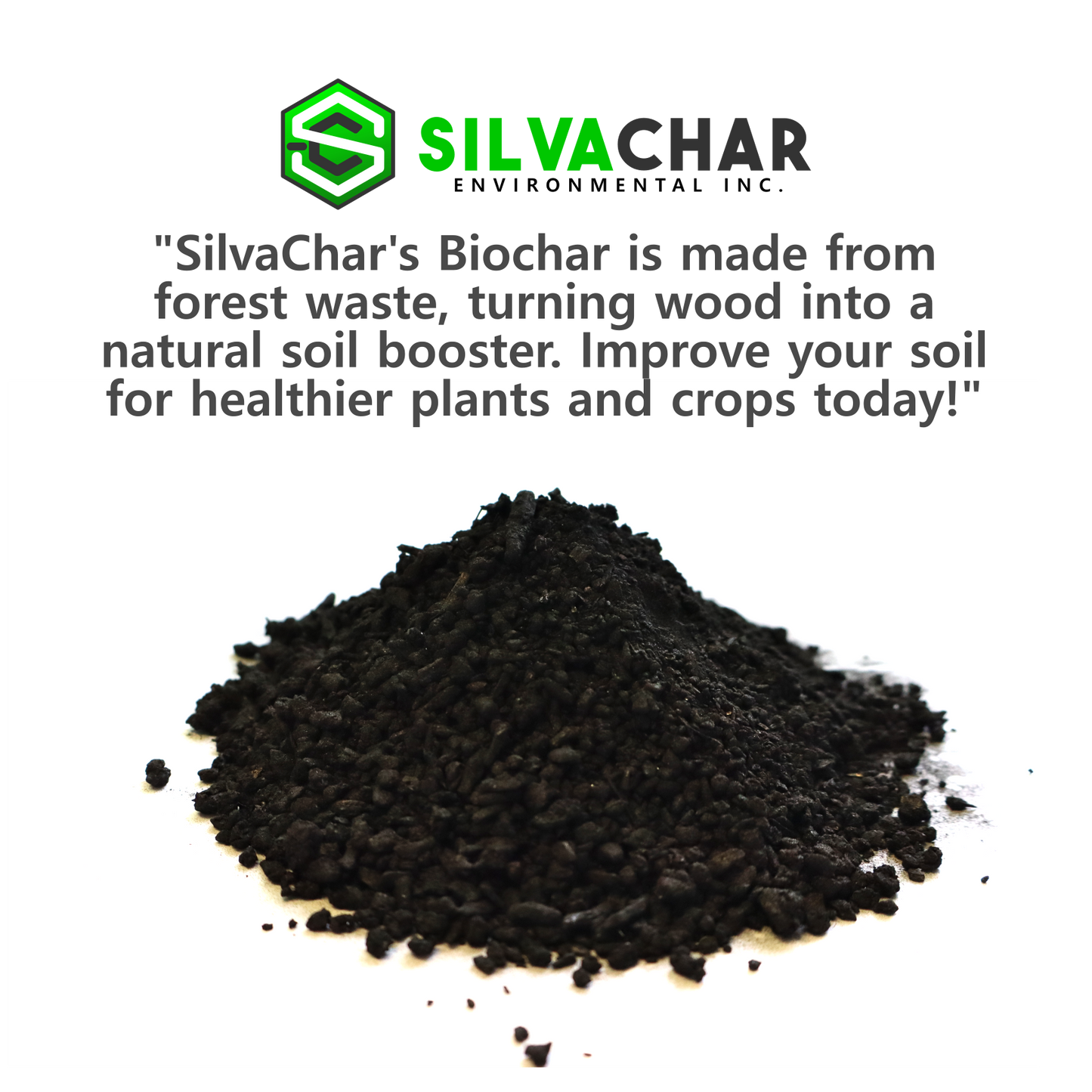 5 PACK Biochar Bags - Perfect for house plants and small gardens.