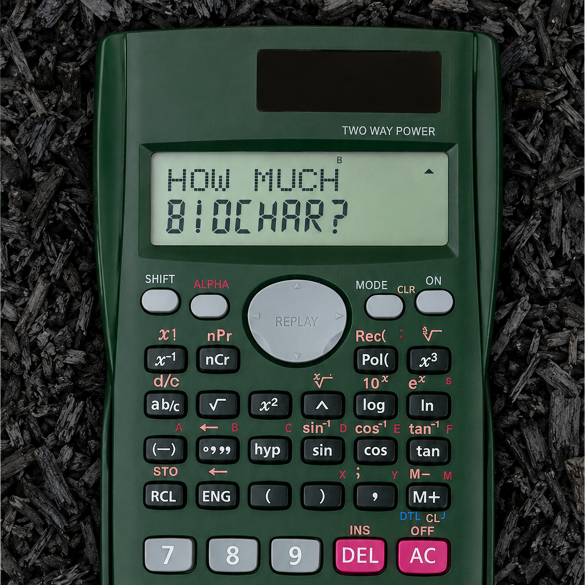 Calculate how much Biochar you need with our Biochar Calculator.